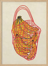 Load image into Gallery viewer, Fresh Bananas Net Bag PFY Art Print