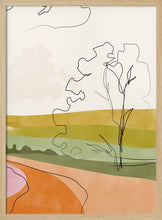 Load image into Gallery viewer, Abstract Landscape Lines PFY Art Print