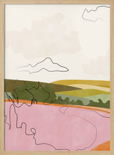 Load image into Gallery viewer, Abstract Pink Landscape PFY Art Print