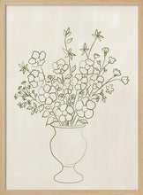 Load image into Gallery viewer, Elegant Floral Vase Drawing PFY Art Print