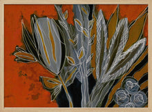 Load image into Gallery viewer, Grey and Orange Botanicals PFY Art Print