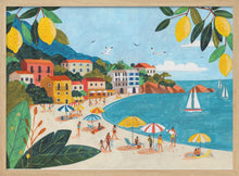 Load image into Gallery viewer, Sunny Lemon Coastal Town PFY Art Print