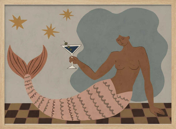 Mermaid Martini PFY Art Print