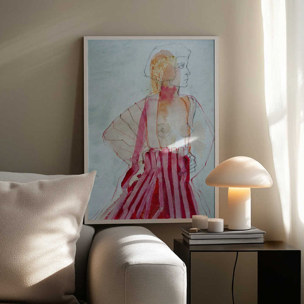 Woman in Red PFY Art Print