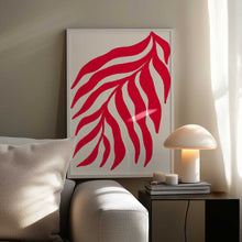 Load image into Gallery viewer, Red Silhouette Textured Branch PFY Art Print