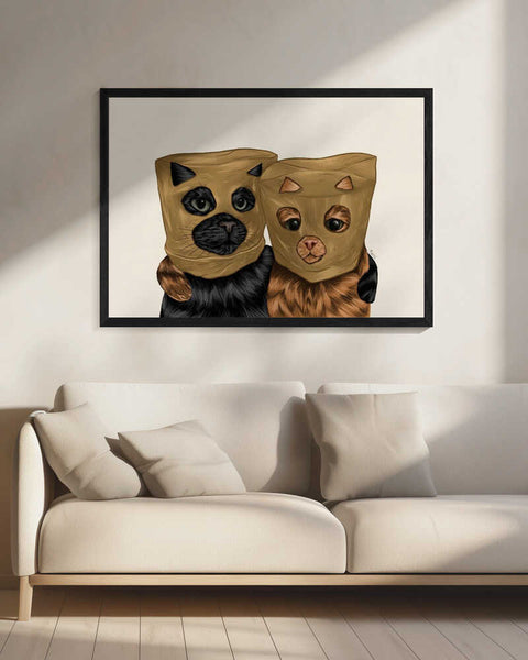 Pawtners in Crime PFY Art Print