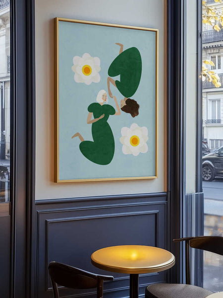 The Water Lilies Sisters PFY Art Print
