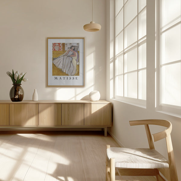 Jeune Femme à La Pelisse Blanche PFY Art Print