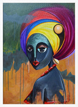 Load image into Gallery viewer, Colorful African Woman PFY Art Print