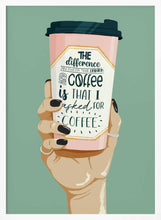 Load image into Gallery viewer, Sassy Coffee Cup Hand PFY Art Print