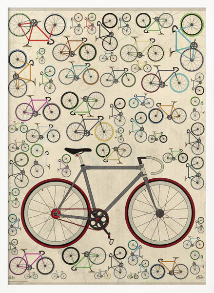Fixie Bicycles PFY Art Print