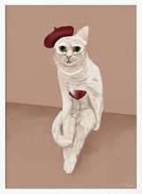 Load image into Gallery viewer, Classy Wine Cat PFY Art Print