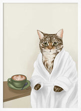 Load image into Gallery viewer, Cozy Cat Coffee Morning PFY Art Print