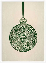 Load image into Gallery viewer, Olive Green Christmas Bauble PFY Art Print