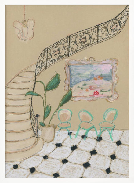 Museum Day In Paris PFY Art Print