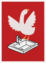 Load image into Gallery viewer, Silly Goose - Sink Art Red PFY Art Print