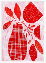 Load image into Gallery viewer, Red Floral Vase PFY Art Print