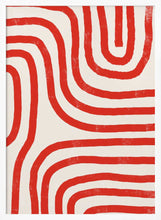 Load image into Gallery viewer, Red Modern Lines PFY Art Print