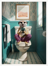 Load image into Gallery viewer, Bathroom Meerkat PFY Art Print