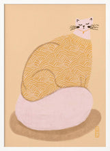 Load image into Gallery viewer, Cat in a Butter Yellow Jersey Illustration Poster PFY Art Print