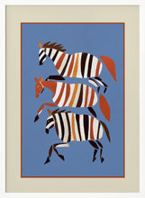 Load image into Gallery viewer, Striped Running Horses PFY Art Print