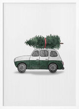 Load image into Gallery viewer, Green Christmas Car PFY Art Print