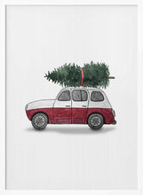 Load image into Gallery viewer, Red Christmas Car PFY Art Print