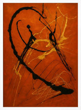 Load image into Gallery viewer, Energetic Gold Abstract Lines PFY Art Print