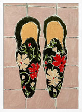 Load image into Gallery viewer, Black Shoes On Pink Tiles PFY Art Print