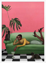 Load image into Gallery viewer, Martini and Monstera Art Print