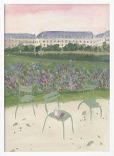 Load image into Gallery viewer, Paris Garden Watercolor Illustration PFY Art Print
