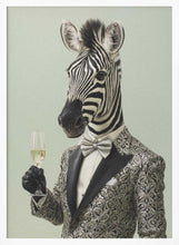Load image into Gallery viewer, Zebra In Tuxedo Jacket PFY Art Print