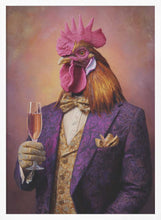 Load image into Gallery viewer, Rooster In a Purple Tuxedo PFY Art Print