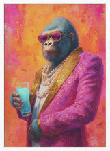 Load image into Gallery viewer, Gorilla In Pink Tuxedo PFY Art Print