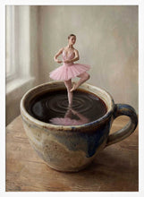Load image into Gallery viewer, Ballerina In Coffee Cup PFY Art Print