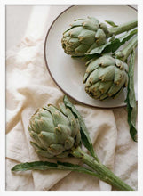 Load image into Gallery viewer, Three Fresh Artichokes PFY Art Print