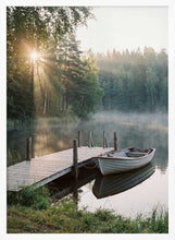 Load image into Gallery viewer, A Rowboat By the Lake Dock PFY Art Print