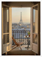 Load image into Gallery viewer, Parisian Balcony View PFY Art Print