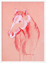 Load image into Gallery viewer, Red Horse Sketch PFY Art Print
