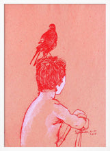 Load image into Gallery viewer, Quiet Boy and Bird PFY Art Print