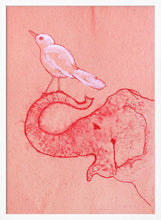 Load image into Gallery viewer, Whimsical Elephant and Bird PFY Art Print