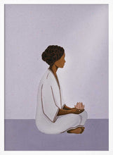 Load image into Gallery viewer, Meditating Woman with Lotus PFY Art Print