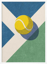 Load image into Gallery viewer, Retro Tennis Court Ball PFY Art Print