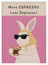 Load image into Gallery viewer, Stylish Bunny Espresso PFY Art Print
