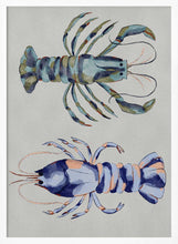 Load image into Gallery viewer, Blue Lobsters Watercolor PFY Art Print