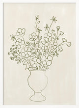 Load image into Gallery viewer, Elegant Floral Vase Drawing PFY Art Print