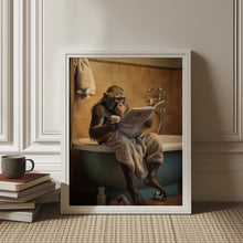 Load image into Gallery viewer, Monkey In the Bathroom PFY Art Print