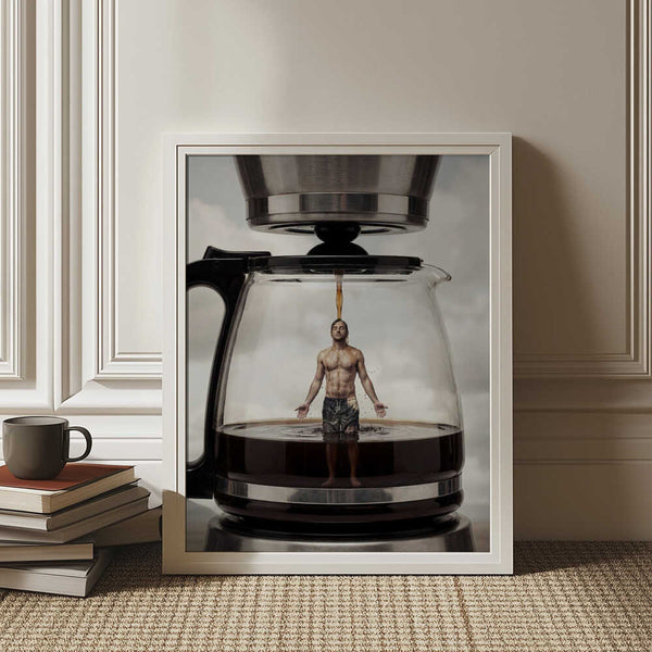 Coffee Maker Shower PFY Art Print