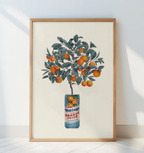 Load image into Gallery viewer, Orange Tree in juice Can PFY Art Print