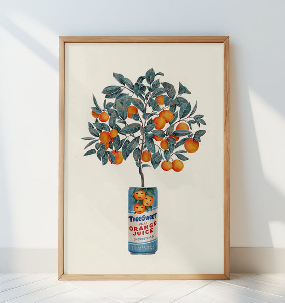 Orange Tree in juice Can PFY Art Print